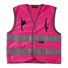 3010306.105.09.2 Fluo Roze 3 - 6 jaar turnen + Naam