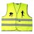 3010612.105.01R.1 Fluo Geel 6 - 12 jaar atletiek + reflecterende naam