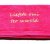 B70140.102.FU Badhanddoek fuchsia met 2 tekstlijnen