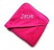 BC7575.FU.101 Badcape Fuchsia met tekstlijn